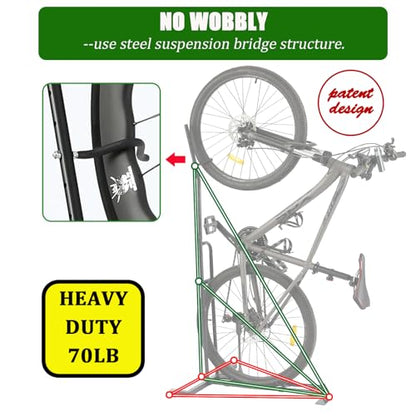 PHUNAYA Bike Stand,Vertical Bike Rack For Indoor Bike Storage,Upright Bicycle Stand Floor. (StyleA-1pack) - style: StyleA-1pack