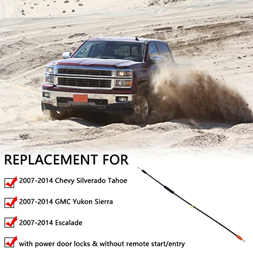 Door Cable Latch Kit Compatible with 2007-2014 Chevy Silverado Tahoe Yukon Sierra Escalade, 25.8" Driver/Passenger Side Front Doors for Power Door Locks-Replace 924-481 22862028 - size: 25.8" Door Latch Release Cable