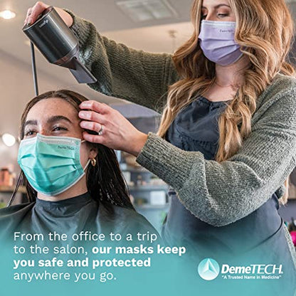 DEMETECH ASTM Level 3 Protective 3-Layer Face Mask, Ear-Loop Style, Adult Mask - color: Variety Pack - 50 Pack