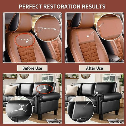 Besezx Leather Repair Patch Tape Kit, Self Adhesive Leather Repair for Furniture, Couch, Sofa, Car Seats,Office Chair,Vinyl Repair Kit.3.1inx60in - color: Light Brown, size: 3.1 in X 60 in