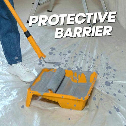 Painter's Plastic Film, 400' Length x 9' Width High, High Density Painters Plastic Sheeting Roll in Box with Dispense Hole for Easy Paint Plastic Covering - style: Painter's Plastic