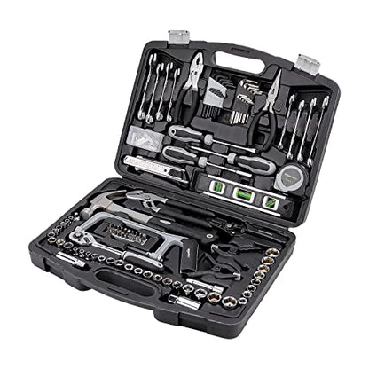 Amazon Basics 173-Piece General Household Hand Tool Set with Storage Case, Portable Tool Kit for Home Maintenance and Everyday Repairs - size: 173-piece