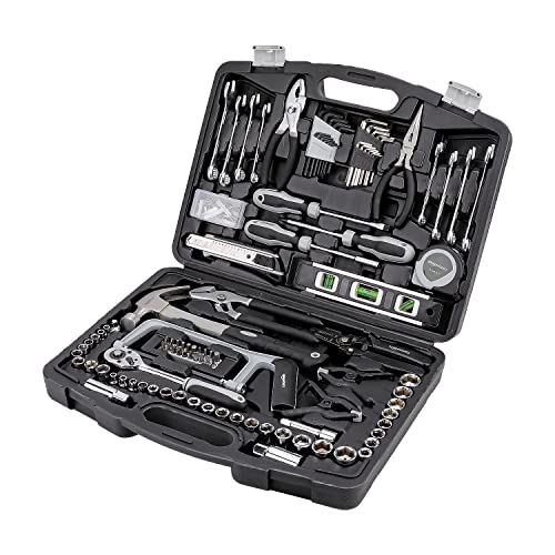 Amazon Basics 173-Piece General Household Hand Tool Set with Storage Case, Portable Tool Kit for Home Maintenance and Everyday Repairs - size: 173-piece