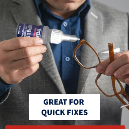 TYTAN Professional Super Glue 0.7 oz (20g) 1 Pack – Fast Dry Clear Cyanoacrylate Adhesive – Strong Instant Bond for Plastic, Metal, Wood, Rubber & More – Precision Nozzle