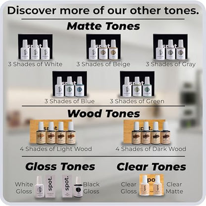 spot. High-Gloss White Touch Up Paint – Porcelain and Appliance Repair for Chips, Stains, Scratches, and Cracks on Fridges, Microwaves, Dishwashers, Dryers, Tiles, and Metal Surfaces – 1 fl oz - color: Impeccable White