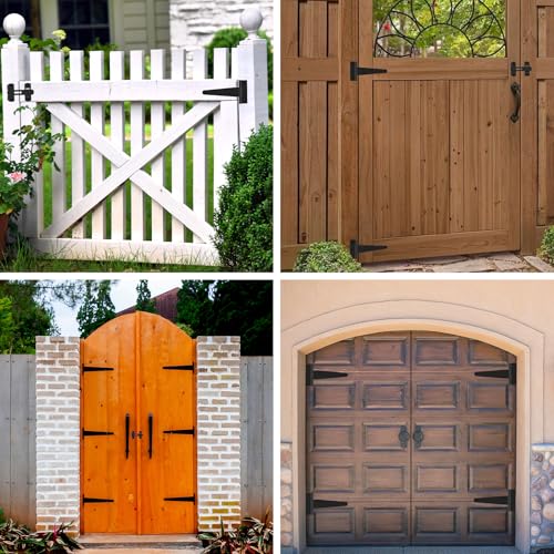 T Strap Hinges, Tee Hinge, T-Gate Hinges, Gate Strap Hinges, Wooden Fences Door, Barn Door, Shed Doors,Cabinet Door,Pet House Door, Barn Door Lock Latches 1PC (4 inch) - size: 4 Inch