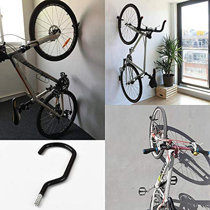 8 Inches Extra Large Mountain Bike Storage Hook Set, Heavy Duty Garage Hook Set Pack of 2