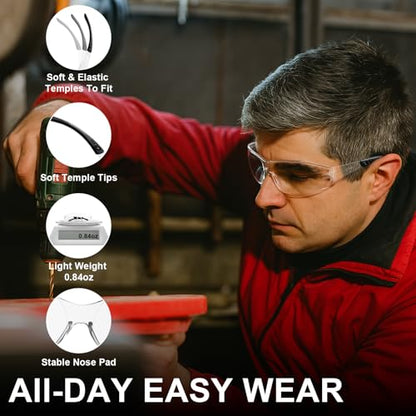 Z87 Safety Glasses for Men 36pack, Clear Safety Glasses for Women, Scratch&Impact-Resistant Eye Protection Glasses with ANSI Z87.1 Certification - color: 36pcs-clear