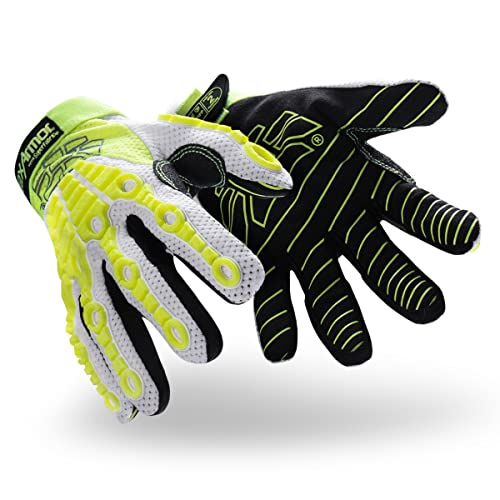 HexArmor Cut-Resistant Impact Protection Breathable Work Gloves | Chrome Oasis® 4030 | Small - color: Green, size: Small