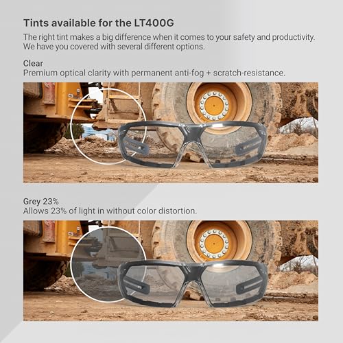 HexArmor LT400G Safety Glasses - color: Clear / Trushield