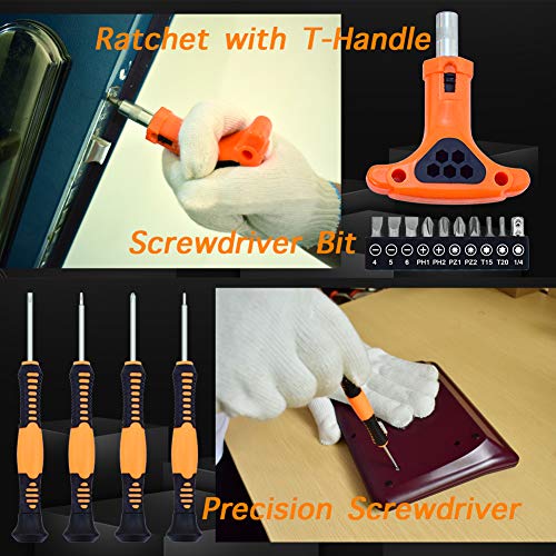 Tool Set,48-Piece Home Tool Kit for Men Women Homeowner,Household Basic Tool Set with Case for Home Maintenance and DIY Projects - size: 48 Pcs