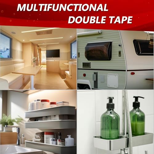 3M Double Sided Tape 2"×16.4ft 5925 Black Mounting Tape Heavy Duty Waterproof Foam Tape Strong Adhesive for RV LED Strip Light Décor - size: 2" ×16.4ft