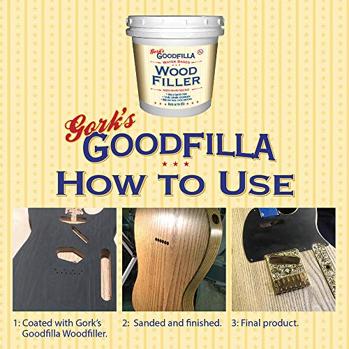 Goodfilla Mahogany, 8 oz, Wood and Grain Filler, Stainable, Tintable, Sandable, Zero Waste, Non-Toxic, USA Made - color: Mohagany, size: 8 oz