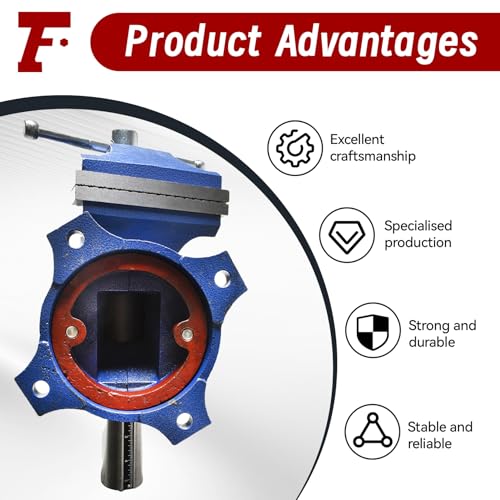findmall Multipurpose Vise Bench Vise Heavy Duty Multi-Jaw Vise 360-Degree Rotation Clamp on Vise with Swivel Base and Head for Clamping Fixing Equipment Home or Industrial Use (6 inch) - size: 6 inch