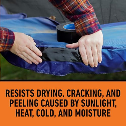 Gorilla All Weather Duct Tape, Black, 1.88" x 25 yd | UV Resistant | Waterproof | For Outdoor Repairs | 2-Pack, Pack of 6 - size: 12 - Pack