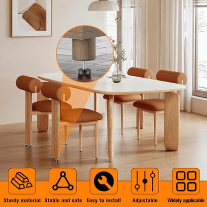 12PCS 1/4" Threaded Leveling Feet Set – Durable Furniture feet, Easy Screw-in Furniture levelers, Floor Protectors, Table levelers Ideal for Tables, cabinets, Chairs, and Stool Legs