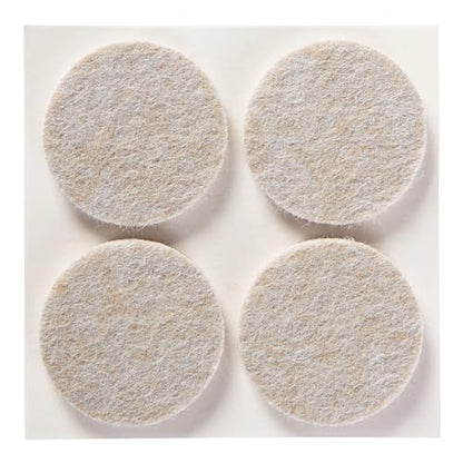 Scotch Felt Pads 12 PCS Beige, Felt Furniture Pads for Protecting Hardwood Floors, 1.5" inch Round, Easy-to-Apply, Self-Stick Design, Reliable Protection from Nicks, dents and Scratches (SP803-NA) - size: 1.5" Round (Pack of 2)