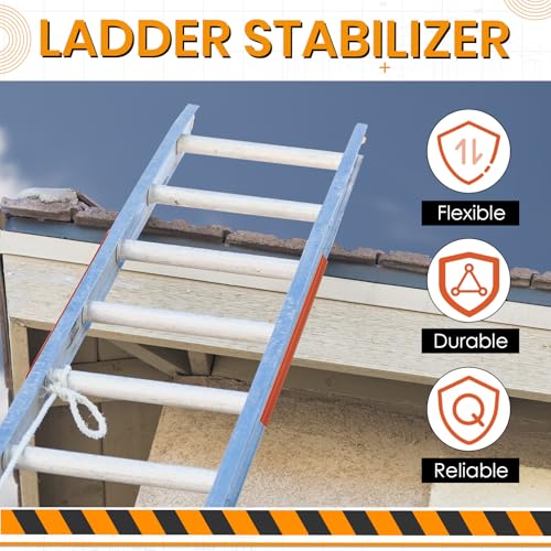 Briwooody Ladder Stabilizer for Gutters and Roof Ladder Safety Covers Grip Strips Extension Accessory Non Skid Anti Slip Tape, Fall Prevention Scratch Protection, Strong Grip