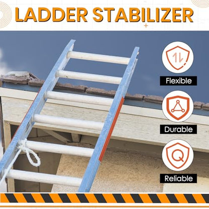 Briwooody Ladder Stabilizer for Gutters and Roof Ladder Safety Covers Grip Strips Extension Accessory Non Skid Anti Slip Tape, Fall Prevention Scratch Protection, Strong Grip