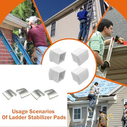 Showingo AC36-2 Ladder Stabilizer Rubber End Caps with Metal Insert, Extension Ladder Stabilizer Pads Compatible with Werner Standoff/Stabilizer AC78 & AC76 Replacement Rubber End Caps 4Pack - color: 4 Pcs
