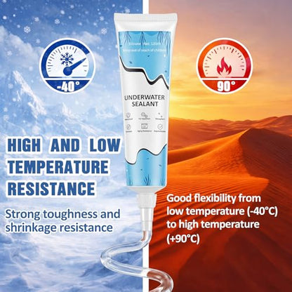 Threlaco 4 Pcs Aquarium Silicone 4 oz Aquarium Safe Silicone Underwater Sealant Clear Waterproof Strong Adhesion for Fish Tank Pools