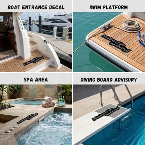 Naked Feet Only 4" x 14" Decal Non-Slip EVA Foam Decal for Boat Gunwales & Ladders, 6mm Brushed Marine Grade Anti-Skid Adhesive Pads SeaDek Technology - Black/Purple - color: Black Over Phantom Purple, size: Decal