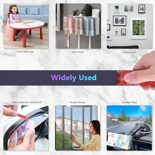 Bulina Double Sided Mounting Tape 5925 1" Width Black Foam Tape High Bond Waterproof Heavy Duty Strong Adhesive Tape Thick 0.025 in Fastener Replace Décor Frame Logos - size: 1" × 10ft