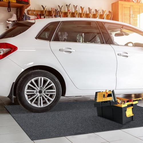 Parking Mats for Garage Floors, Driveway Oil Mat for Motorcycles, Workbenches, Cabinets, Pets, Porches, Prevents Liquid Spills, Drips, Splashes, and Stains - size: 200x300cm