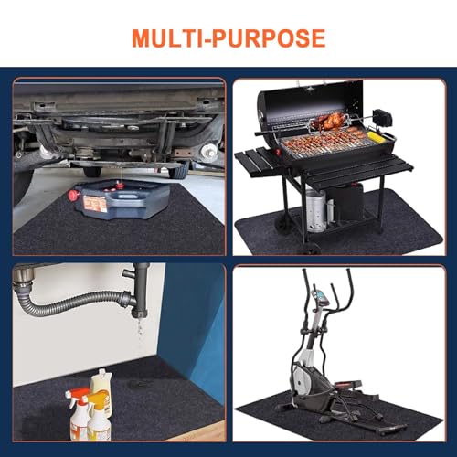 Parking Mats for Garage Floors, Driveway Oil Mat for Motorcycles, Workbenches, Cabinets, Pets, Porches, Prevents Liquid Spills, Drips, Splashes, and Stains - size: 300x600cm