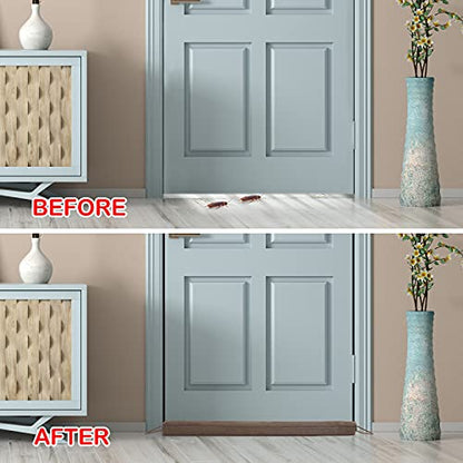 KAKICLAY 48 Inch Draft Stopper for Bottom of Doors and Windows, Heavy Duty Sound Proof Door Draft Guard Gap Snake, Weighted Under Door Noise/Cold Air/Wind Blocker, 2.6Lbs - size: 48"
