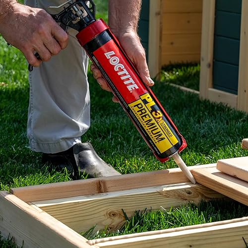 Loctite PL Premium Polyurethane Construction Adhesive, 10 fl oz Cartridge, 6 Pack - Versatile Construction Glue for Wood, Concrete, Stone, Metal & More - size: 6 Pack, style: 10 fl oz