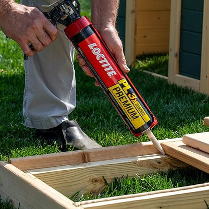 Loctite PL Premium Polyurethane Construction Adhesive, 10 fl oz Cartridge, 6 Pack - Versatile Construction Glue for Wood, Concrete, Stone, Metal & More - size: 6 Pack, style: 10 fl oz