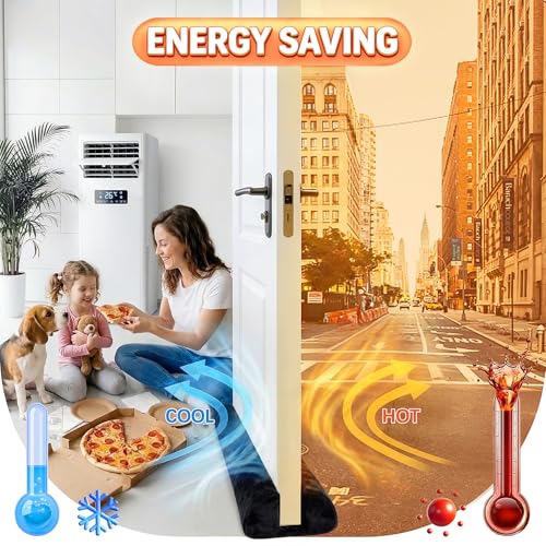 Under Door Draft Stopper for Bottom of Door 28 inch 90° Twin Triangle Door Draft Blocker Large Gap Draft Guard Door Seal Strip Soundproof Sweep Blocks Noise, Light, Dust Home Dorm Room Essential - size: 28"
