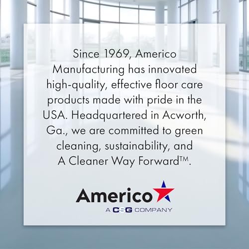 Americo Black Strip Stripping Floor Pad, 24" Diameter, 3.25" Center Hole, 5 Pads/Case, Made of 100% Recycled Content, USA Made - size: 24"