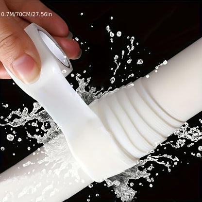 1 Roll Self-Fusing Silicone Tape - Instant Leak Repair, Heavy-Duty Waterproof Sealant for PVC/Glass/Metal/Stone, High-Temp Resistant (Tool/Glue-Free)