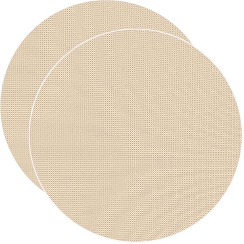 2Pcs Round Recliner Floor Protector Recliner Pads Swivel Chairs Recliners Rug for Floor Circle Anti Slip Furniture Pads Rubber Non Skid Furniture Gripper Mats - size: R-Camel-2Pcs-27.5"