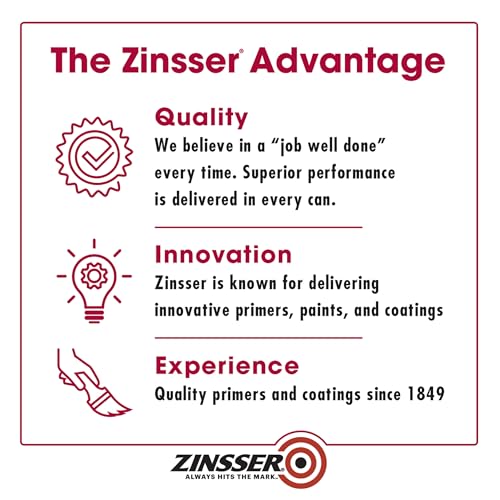 qt Zinsser 276087 White Zinsser, Mold Killing Primer Water-Based Mold Killing Primer - size: 32 Fl Oz (Pack of 1)