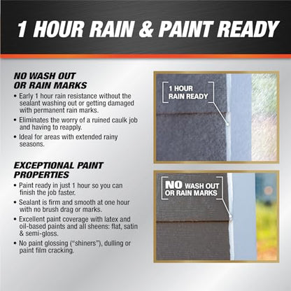 DAP Dynaflex Ultra Advanced Exterior Sealant, Brown, 10.1 Oz (7079818217)