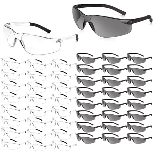 Salfboy Safety Glasses for Men Women ANSI Z87.1 Safety Glasses Bulk Protective Eyewear Scratch-Resistant - color: 50 Mixed