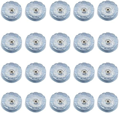 20 PCS Transparent Round Furniture Pads,Non Slip Non Skid Furniture Feet for Table,Desk,Chair,Sofa Leg,Noise Canceling Heavy Duty Furniture Sliders,Furniture Cups to Protect Hardwood Floors (25x7mm) - size: 25x7mm