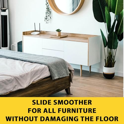 8 Pieces Furniture Sliders, 9 1/2" Sliders for Carpet Hardwood Floors Large Heavy Furniture, Reusable Heavy-Duty Gliders Movers Plastic Moving Pads Protectors (8 PCS 9 1/2" Brown) - size: 8 PCS 9 1/2" Brown