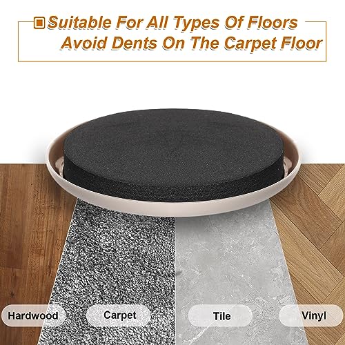 3.5-Inch Furniture Sliders for Carpet & Hardwood Floors, 8PCS Reusable Heavy-Duty Furniture Moving Pads, Effortless Moving and Surface Protection - size: 3.5 inch 8 PCS (Round)