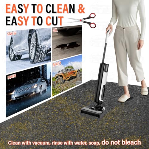 Garage Floor Mats for Under Car,6.6x8.5 FT Oil Spill Mat,Oil Absorbent Golf Cart Parking Mat,Protect Floors from Oil Drips, Spills, Stains and Splatters - size: GFM-6.6x8.5 FT