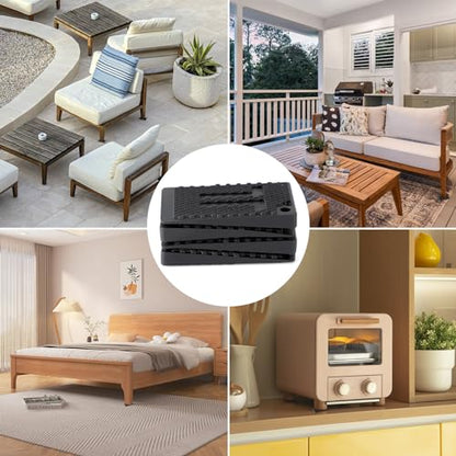 40 Pack Furniture Levelers Pads, Flexible Rubber Table Leveling Shims for Home Improvement - Level Wedges,Cabinet Shims、Chair Shims、Table Leg Leveler, Waterproof Non-Slip, Stackable - size: 40Pack pads