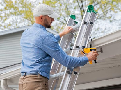 Ladder Safety Device - Lightweight, Installs in Seconds with One Hand