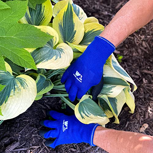 Wells Lamont Men's Coated Grip Work Gloves with Latex Coating, Large (524L) - color: Blue, size: Large (Pack of 1)
