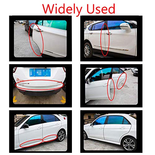 ESUPPORT 16ft 5M U Shape Car Door Moulding Rubber Scratch Protector Strip Edge Guard Trim Seal Transparent - color: Transparent