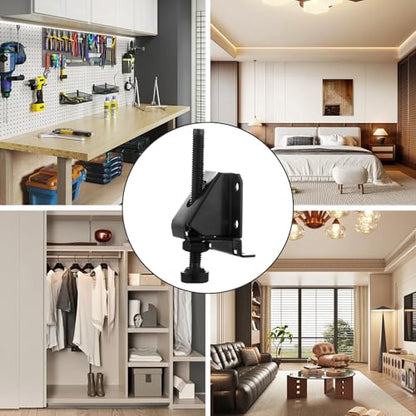 4 Pcak Adjustable Leveling Feet,Heavy Duty Furniture Levelers,Adjustable Furniture Feet,with Screws, Lock Nuts and Wrench,3 inch Adjustable Height, for Table, Cabinets