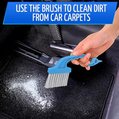 Cleaning Brush Window Mold Cleaner - Window Track & Sill Cleaning Tool, Deep Clean Scrubber for Sliding Doors & Windows Grooves, Household & Car Detailing Brush Kit - color: Blue 1 Pcs