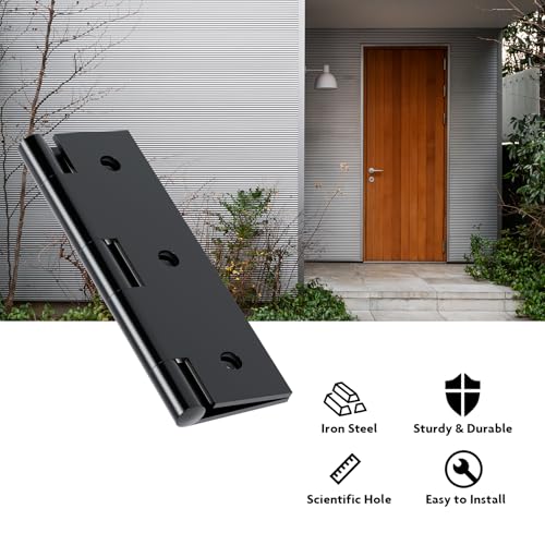 LEIFENY 24 Pack 1.5 inch Black Door Hinges, Small Hinge Hardware for Doors, Cabinets, DIY Projects (Screws Included) - size: 1.5 Inch
